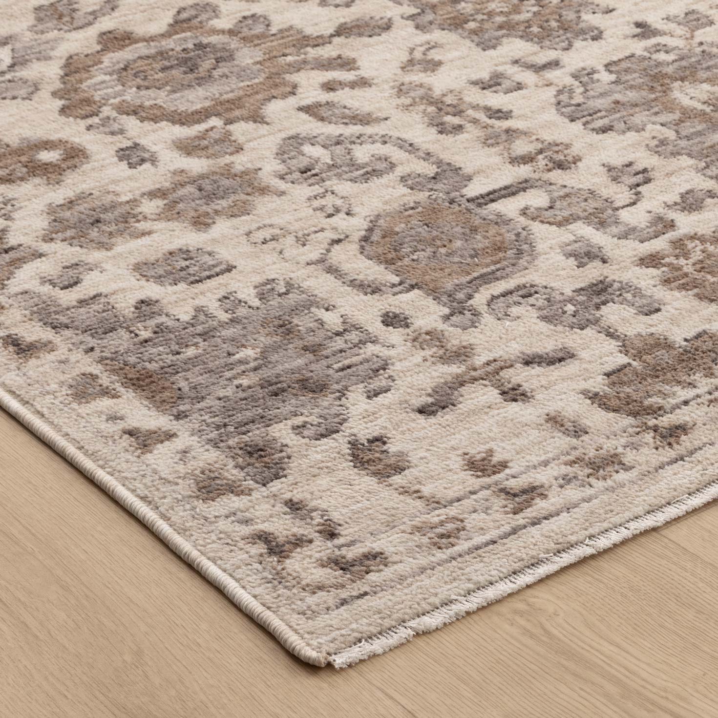 Horizon Grey Beige Traditional Rug H108