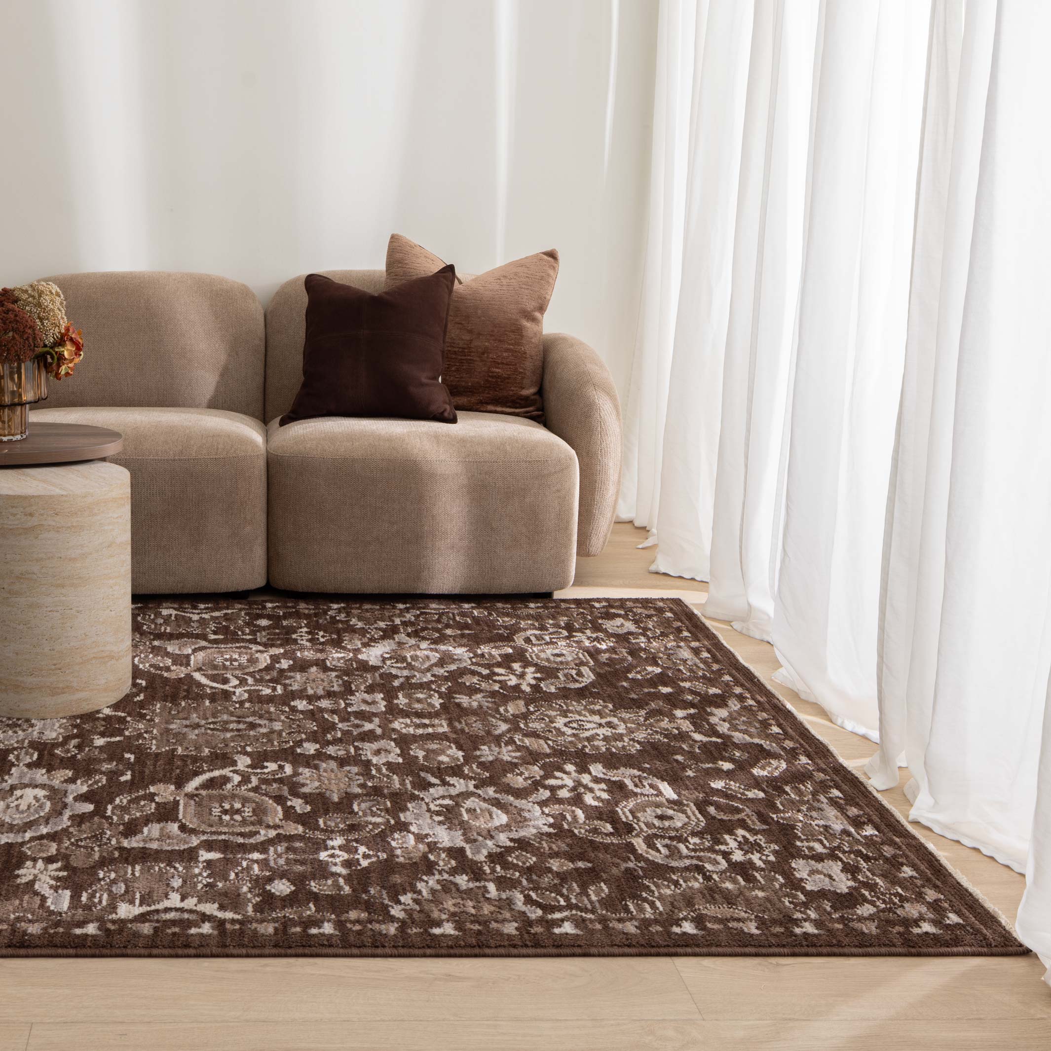 Horizon Brown Traditional Rug H111