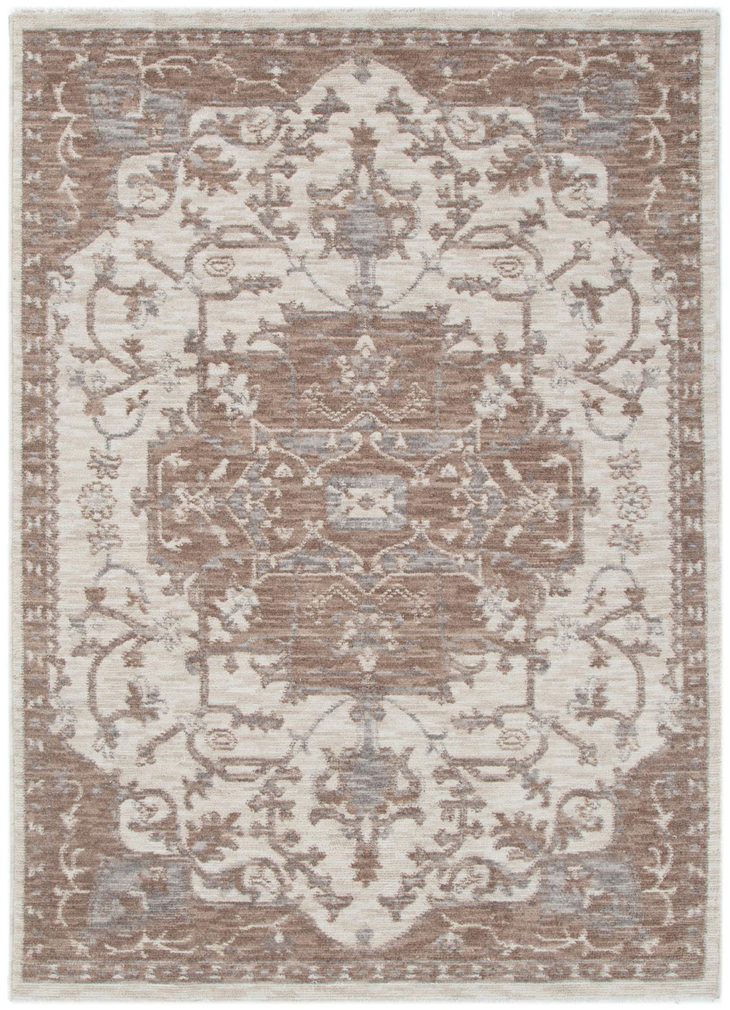 Horizon Ivory Beige Medallion Rug H114