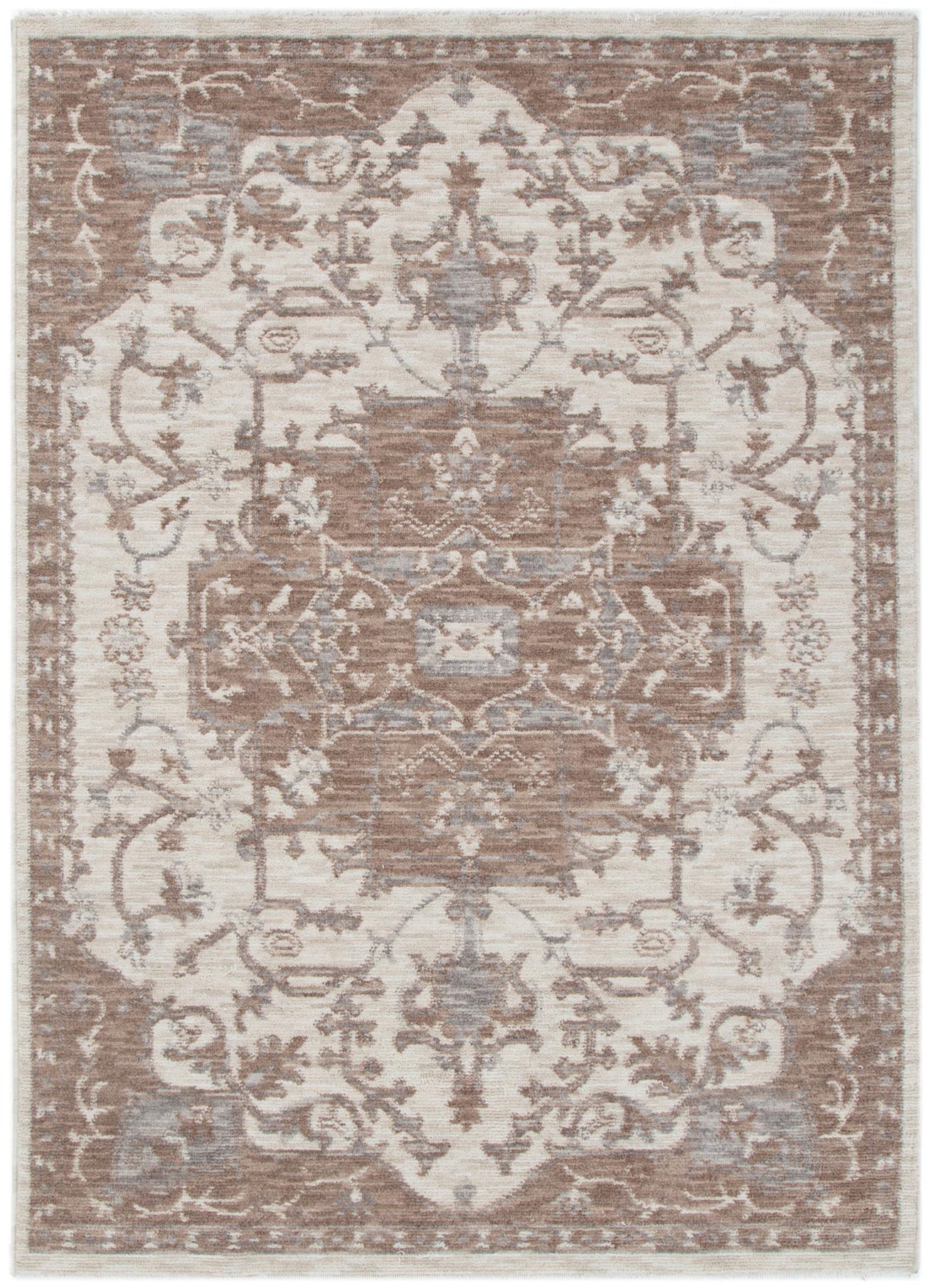 Horizon Ivory Beige Medallion Rug H114