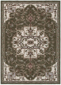 Horizon Olive Green Medallion Rug H116