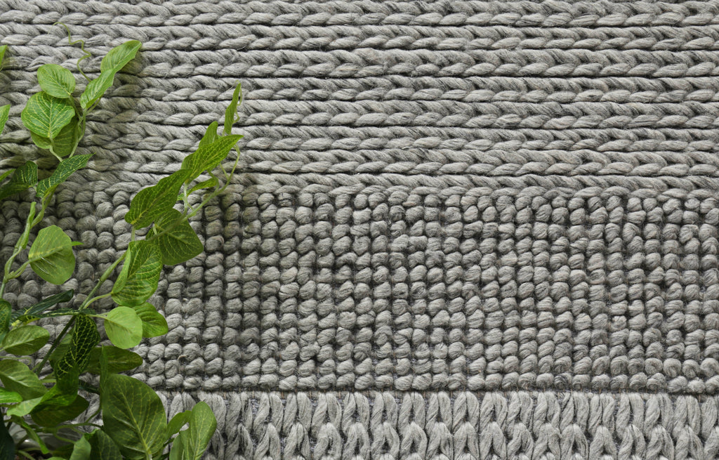 Harlow Grace Grey Wool Blend Rug