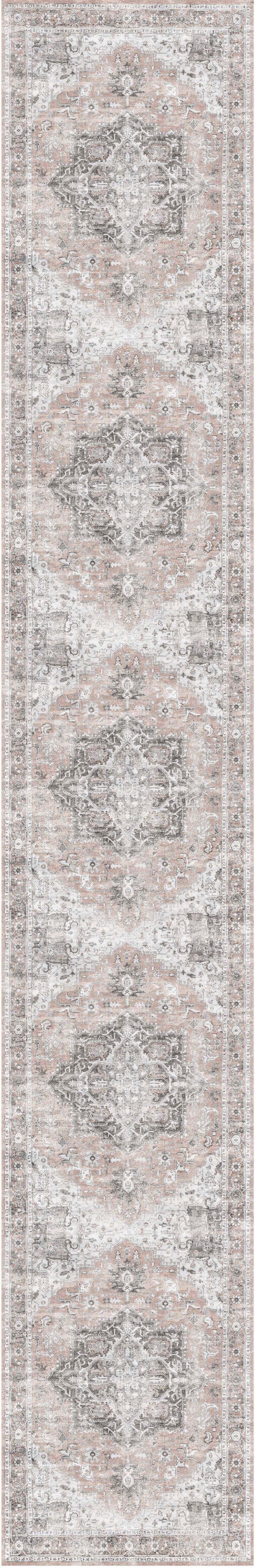 Distressed Vintage Cezanne Blush Area Runner - VITAL 3082-11