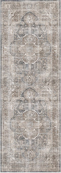 Distressed Vintage Kendra Ash Runner Rug - VITAL 3206-04