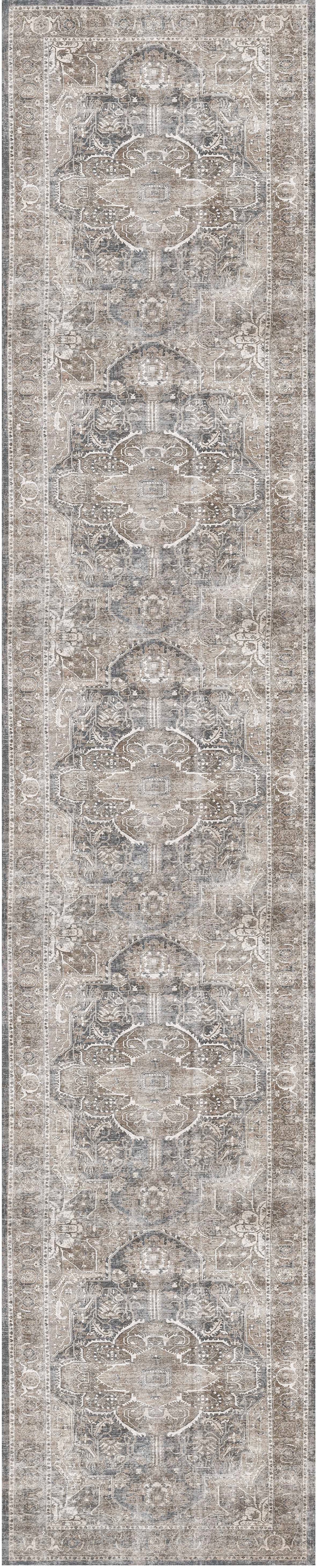 Distressed Vintage Kendra Ash Runner Rug - VITAL 3206-04
