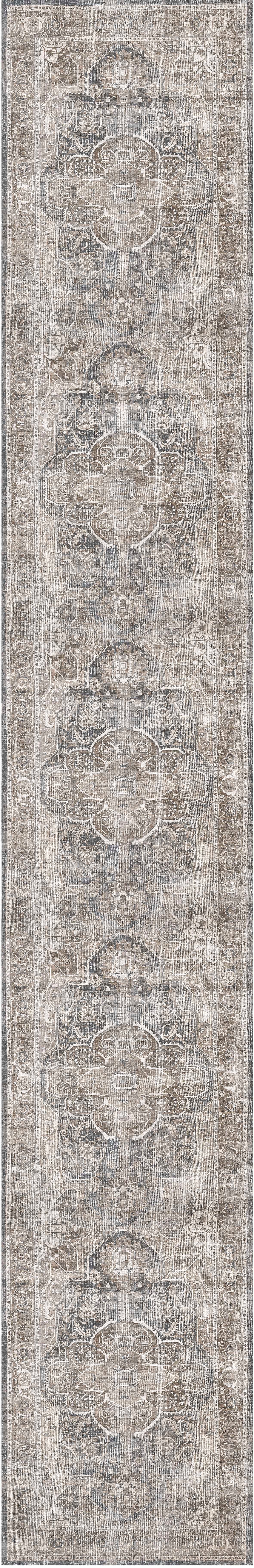 Distressed Vintage Kendra Ash Runner Rug - VITAL 3206-04