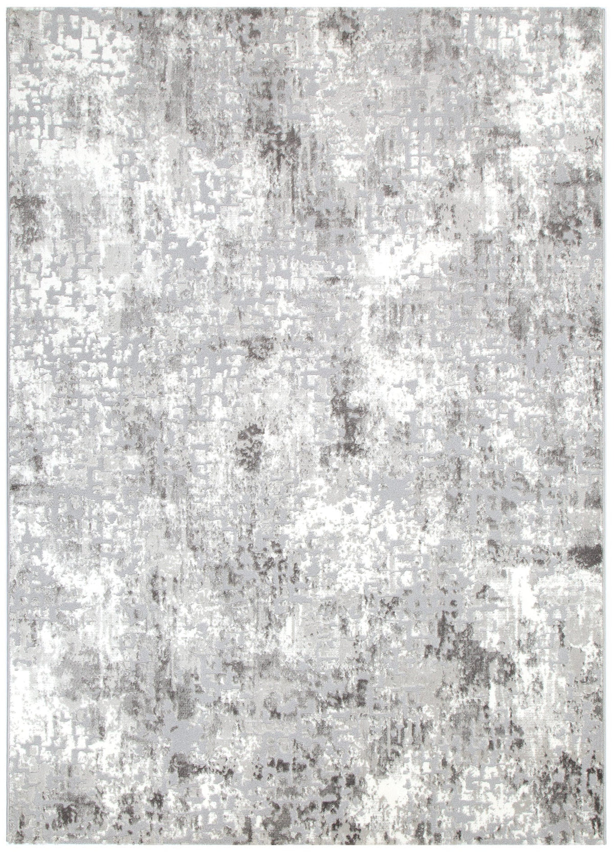 Emerald Abstract Grey Rug - JADE003