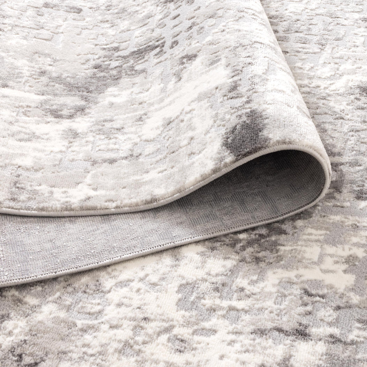Emerald Abstract Grey Rug - JADE003
