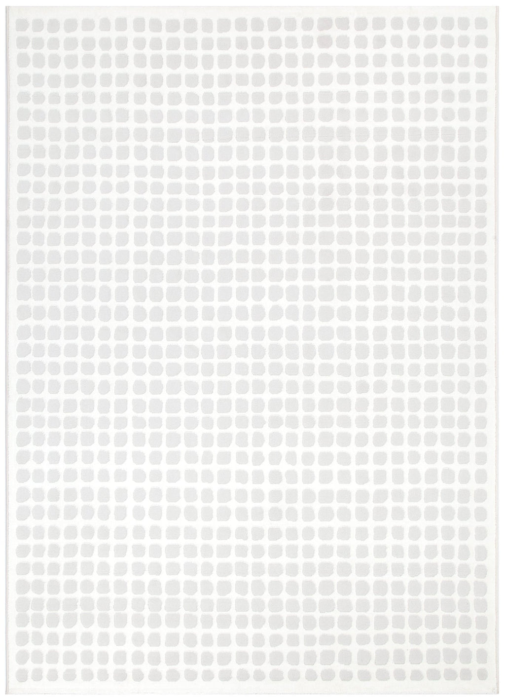 Jade Geometric Shapes Cream Grey Rug - JADE005