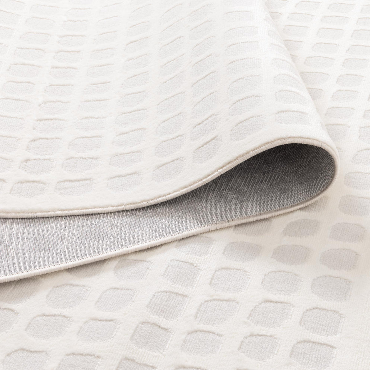 Emerald Geometric Shapes Cream Grey Rug - JADE005