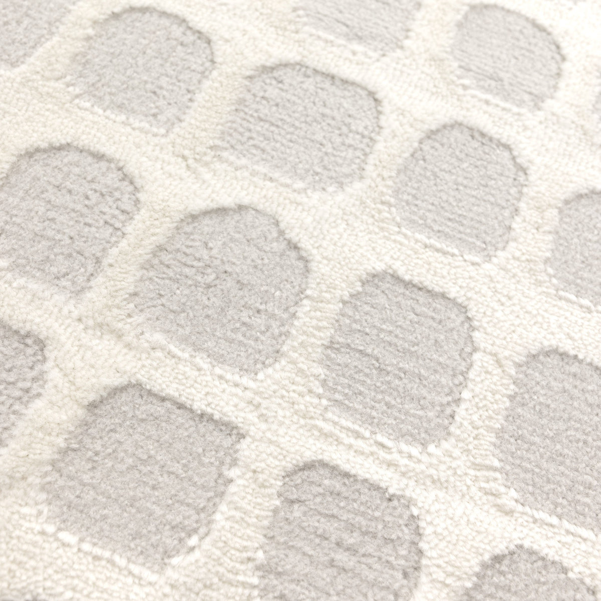 Emerald Geometric Shapes Cream Grey Rug - JADE005