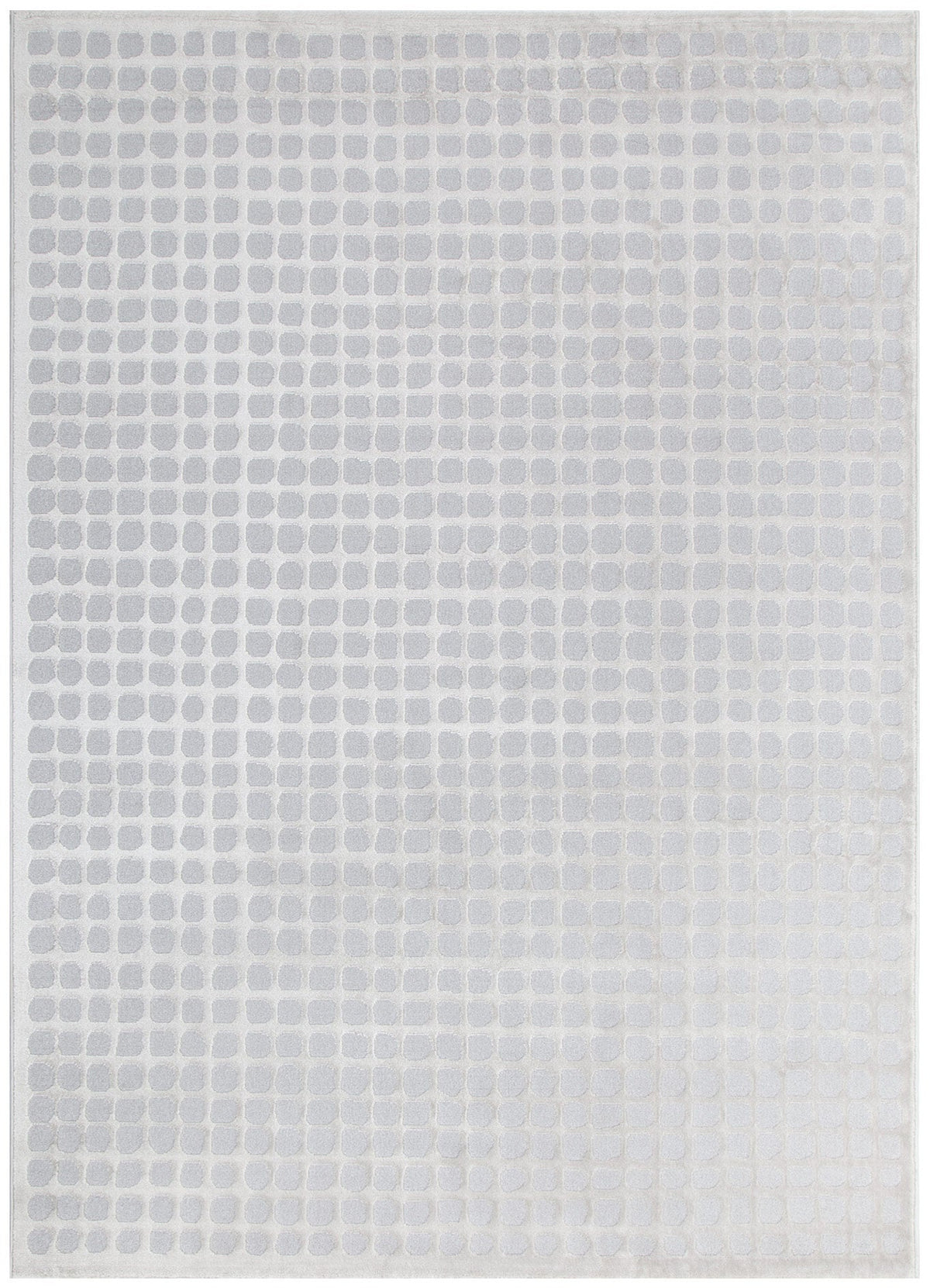 Emerald Geometric Shapes Grey Rug - JADE006