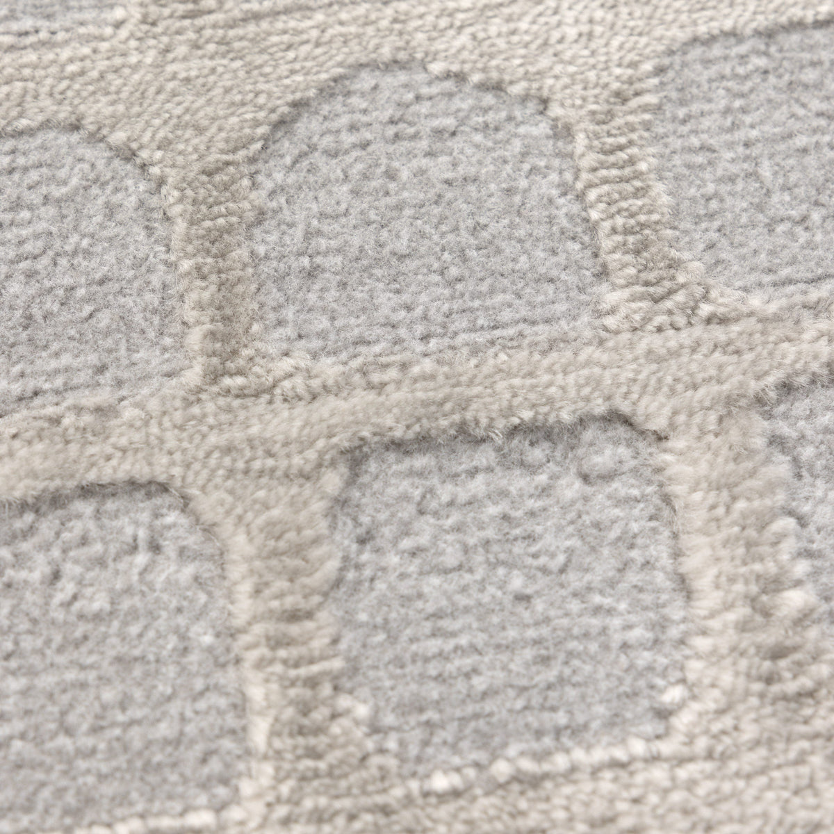 Emerald Geometric Shapes Grey Rug - JADE006
