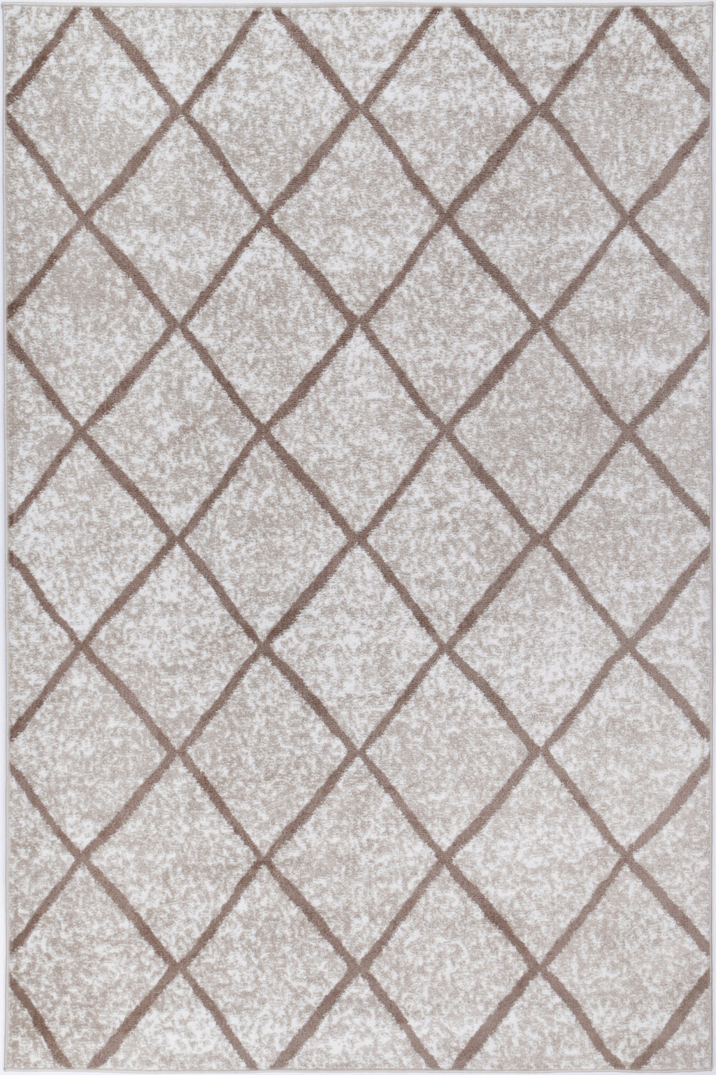 Kimberley Trellis Latte Contemporary Rug