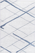 Kimberley Lattice Light Blue Contemporary Rug