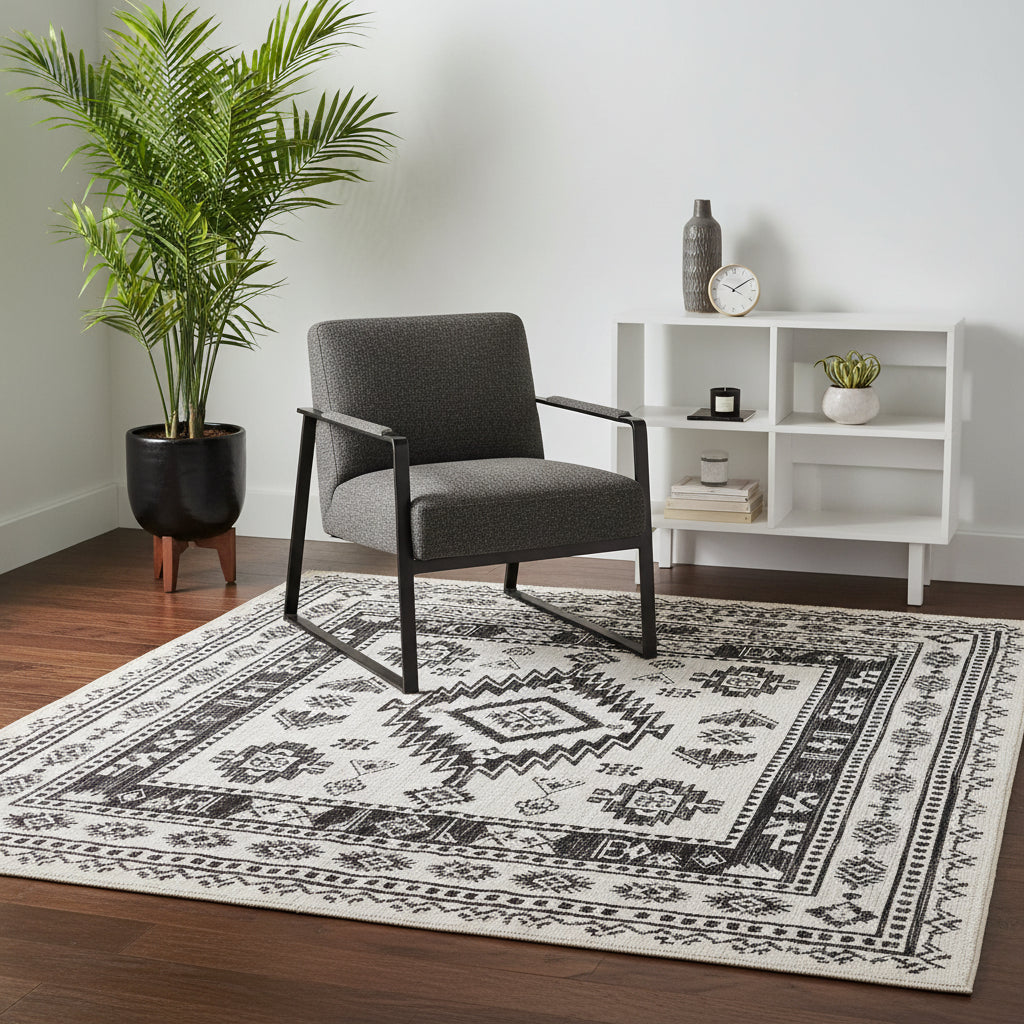 Kimberley Aztec Blue Contemporary Rug