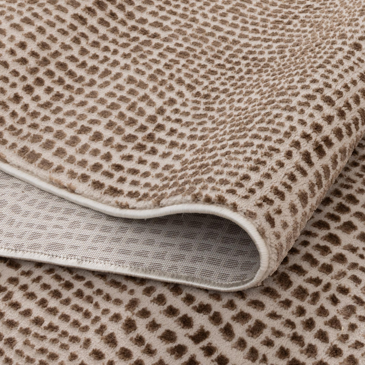 Kara Cobblestone Brown Beige Rug