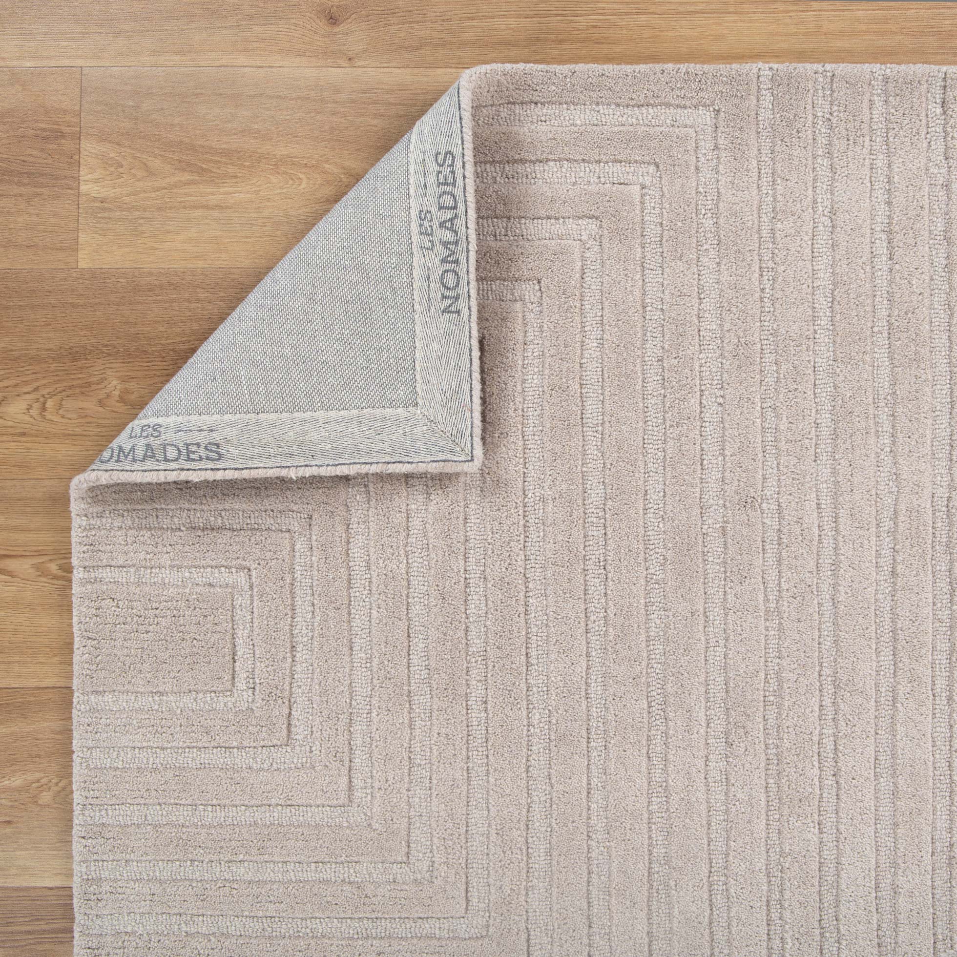 Les Nomades Felix Beige Wool Rug