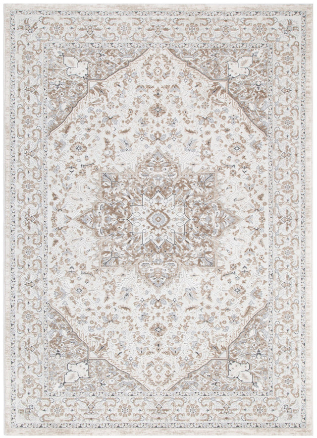 Maia Medallion Cream and Beige Rug - M104