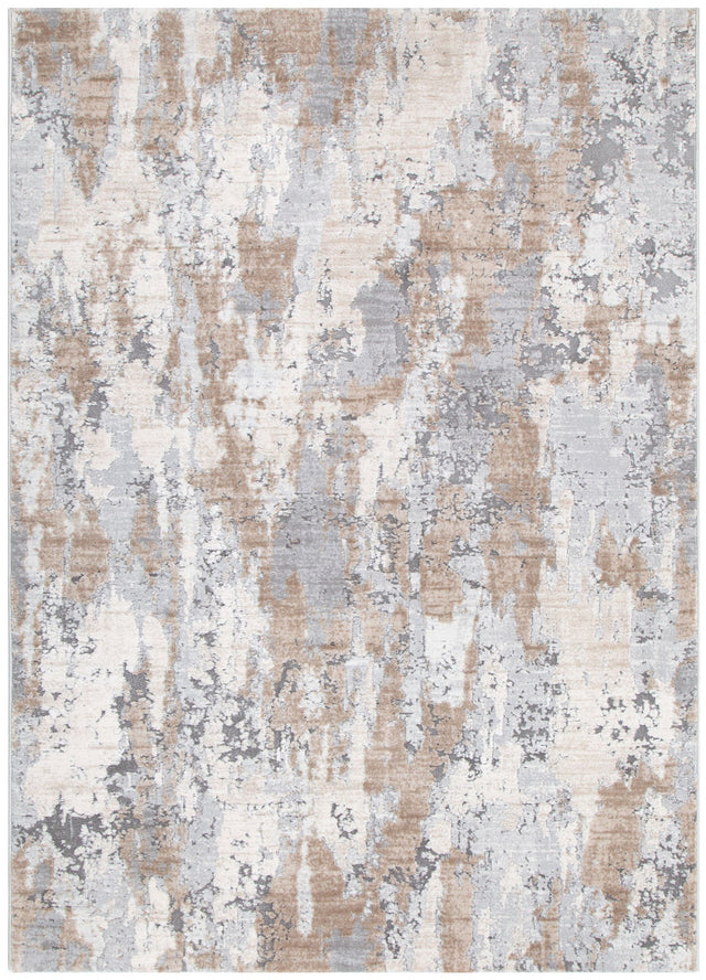 Maia Watercolour Astract Grey and Beige Rug - M106