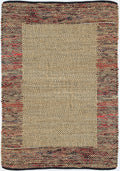 Mahal Multi Colour Boarder Jute Rug