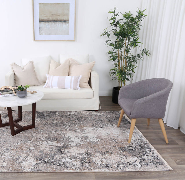 Savannah Mosoel Ash Abstract Soft Rug