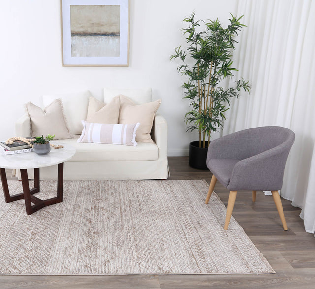 Savannah Kesh Beige Tribal Soft Rug