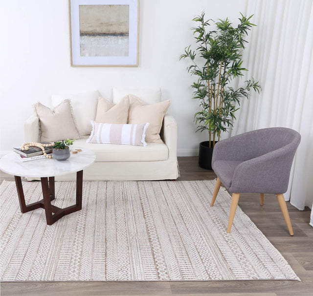 Savannah KermanBeige Tribal Soft Rug