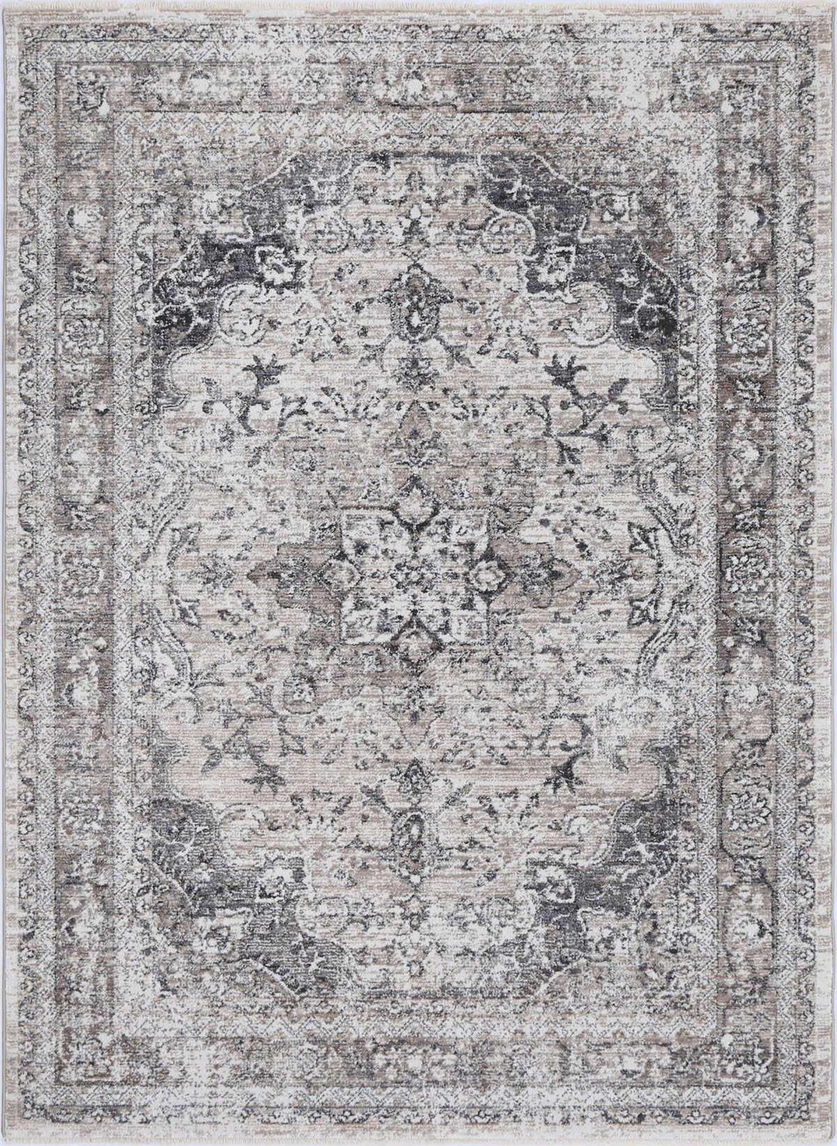 Savannah Samarkad Ash Traditional Soft Rug
