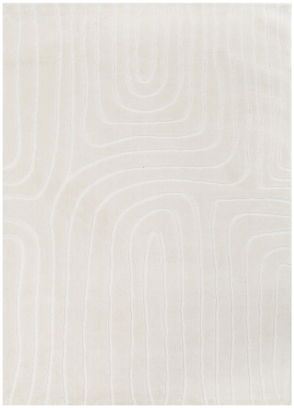 Nila Arch Lines Cream Rug - MIL7: New Arrival