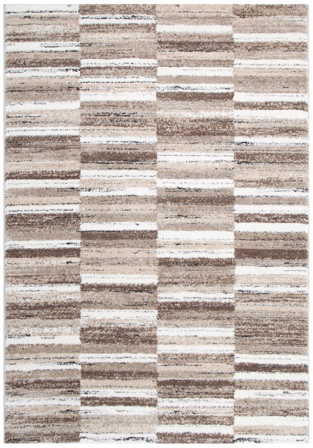 Nolita Shapes Beige Brown Rug - N002