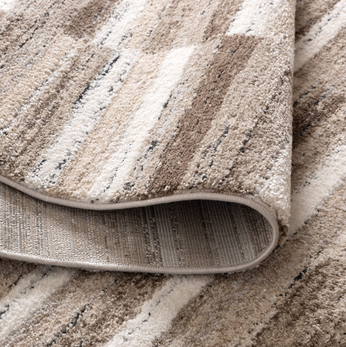 Nolita Shapes Beige Brown Rug - N002