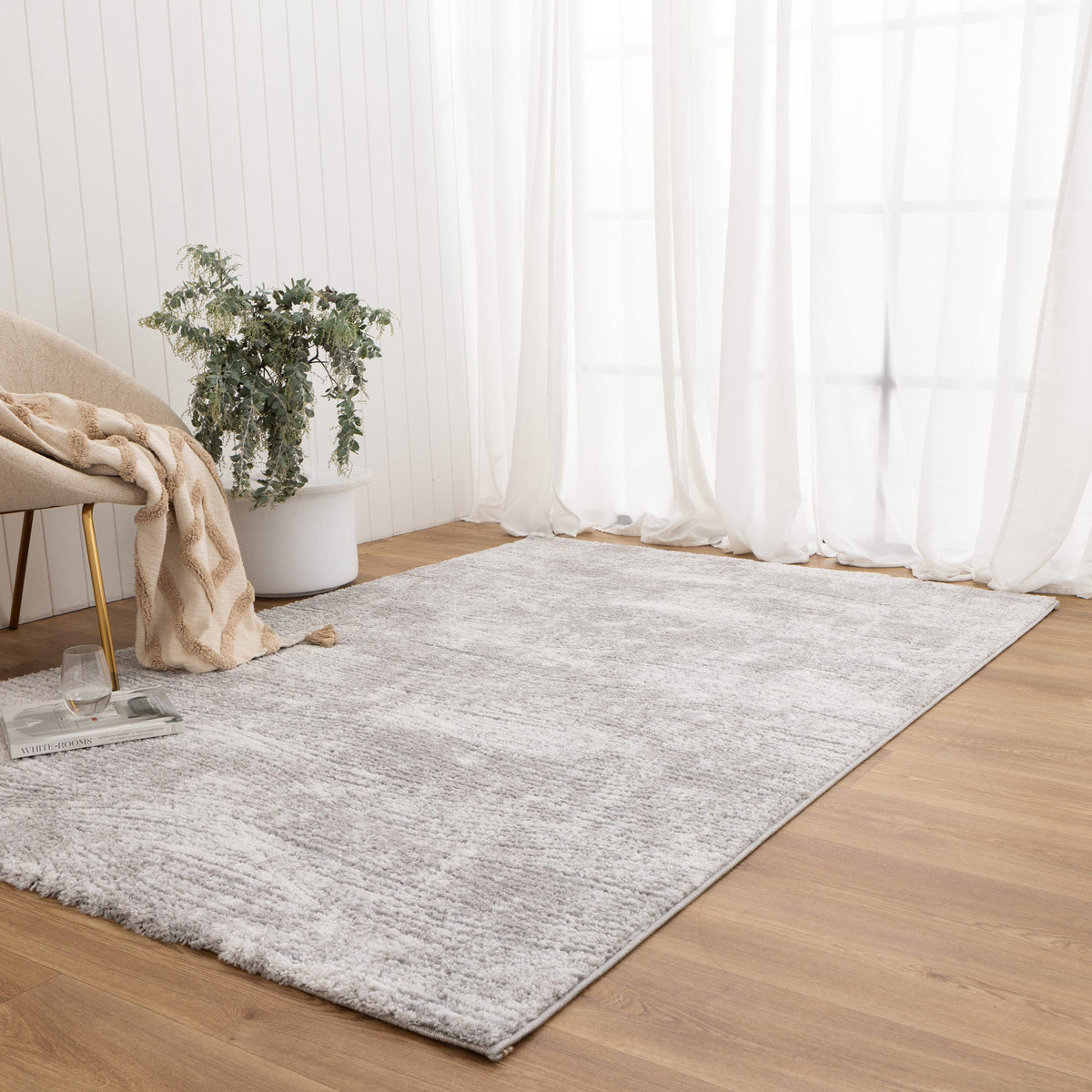 Nolita Carved Grey Rug - N003