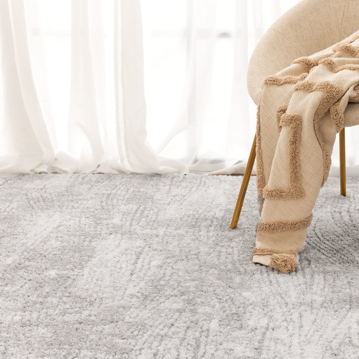 Nolita Carved Grey Rug - N003