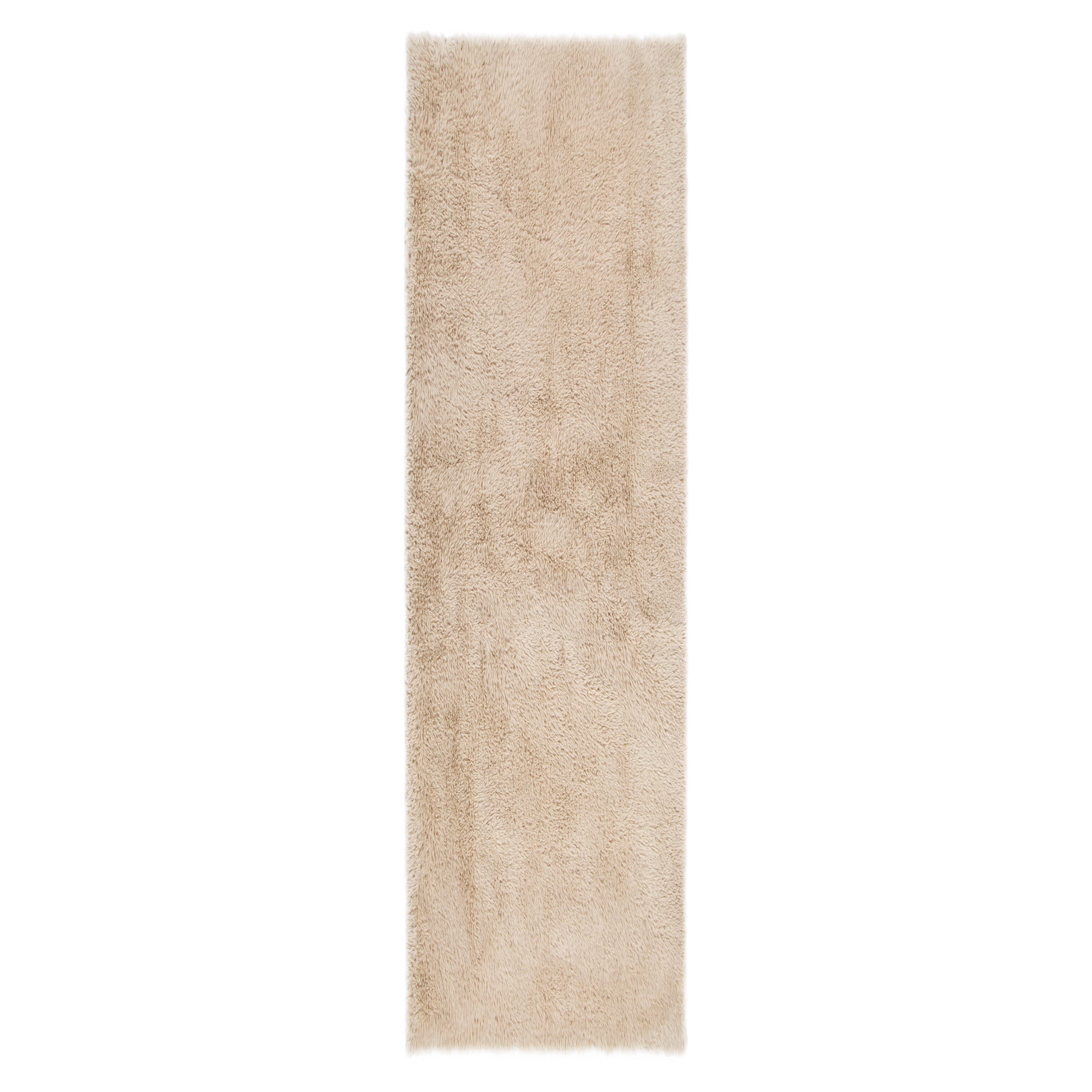 Lyla Machine Washable Shaggy Natural Runner