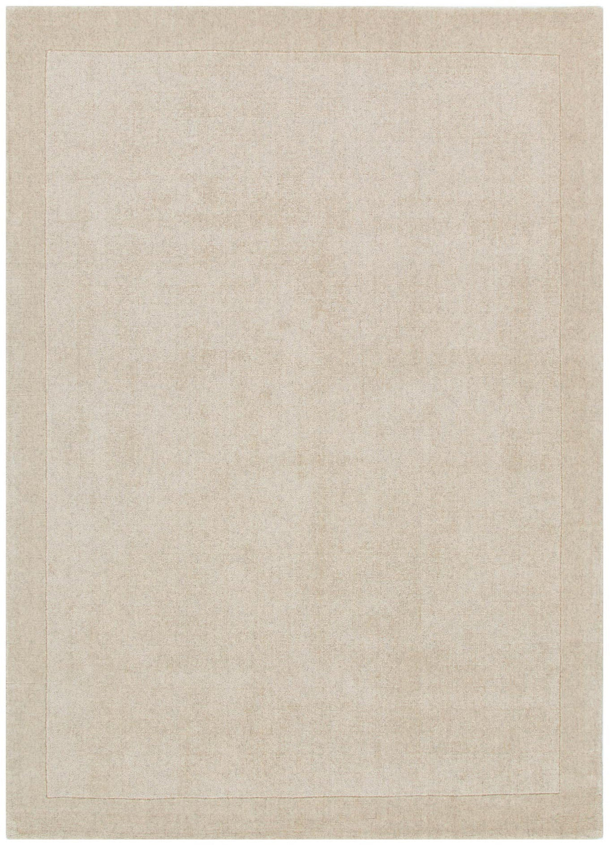 Aspen Natural Border Wool Rug