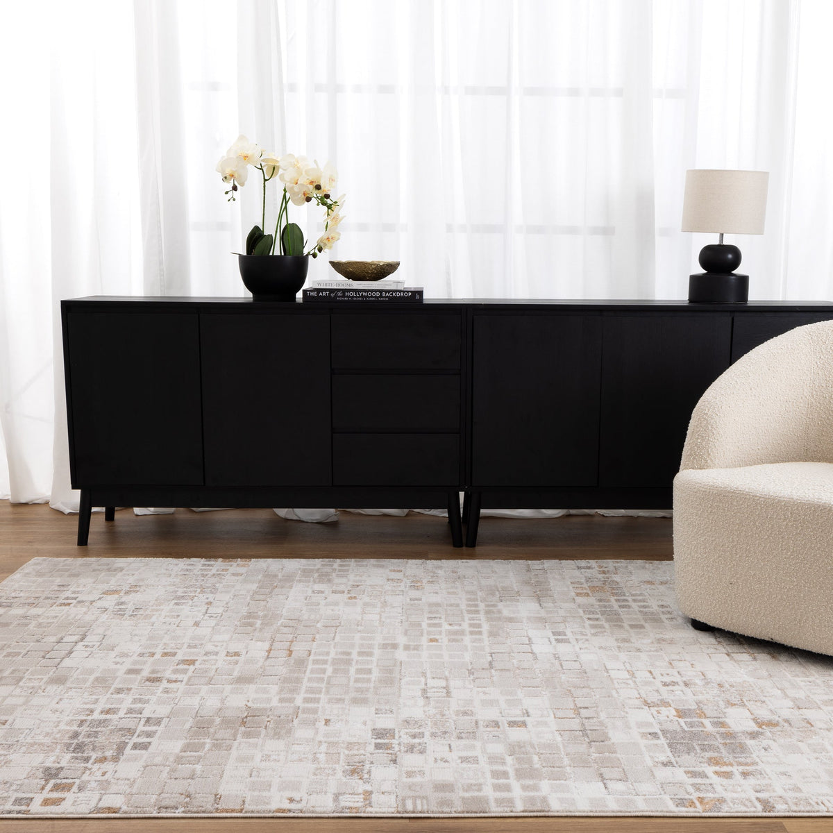 Pierre Cardin Marina Matrix Beige Rug