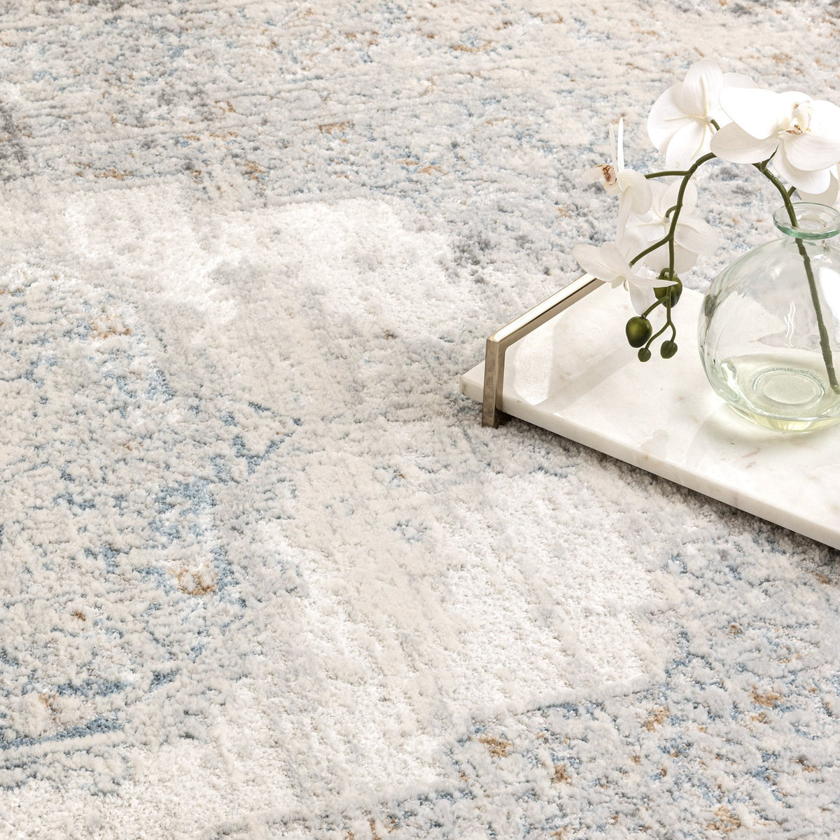 Pierre Cardin Marina Medallion Blue Rug