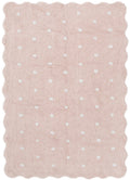 Mellow Rectangle Scalloped Kids Rug Blush Pink: New Arrival