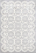 Piccolo Grey and White Doily Kids Rug