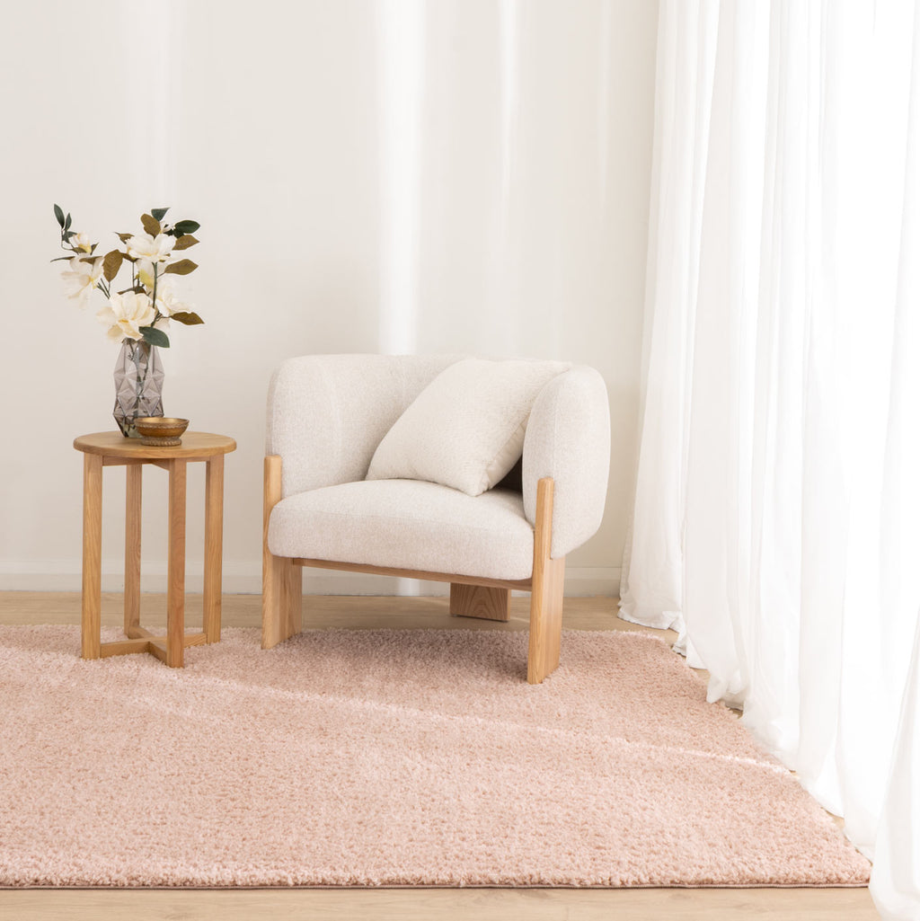 Lune Shaggy Blush Pink Rug