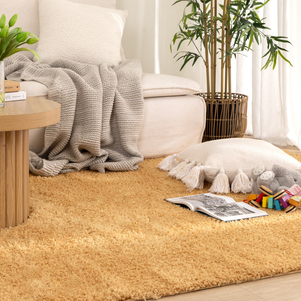 Lune Shaggy Ochre Rug