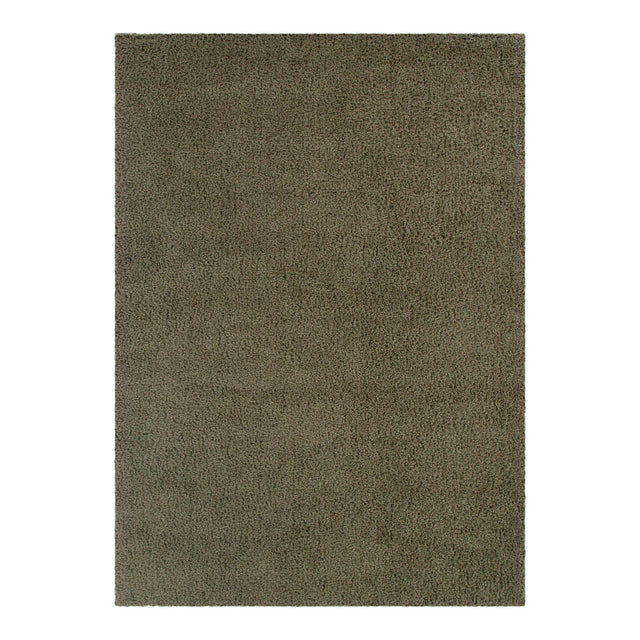Moonlit Shag Olive Green Rug