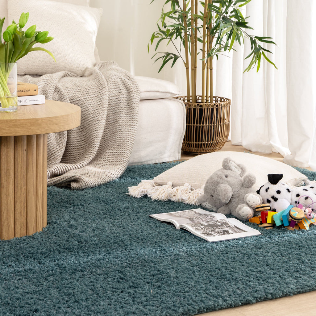 Lune Shaggy Teal Rug