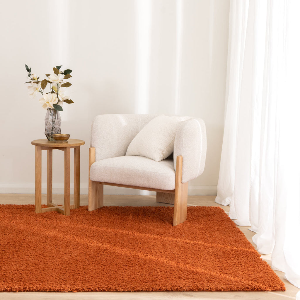 Lune Shaggy Terracotta Rug