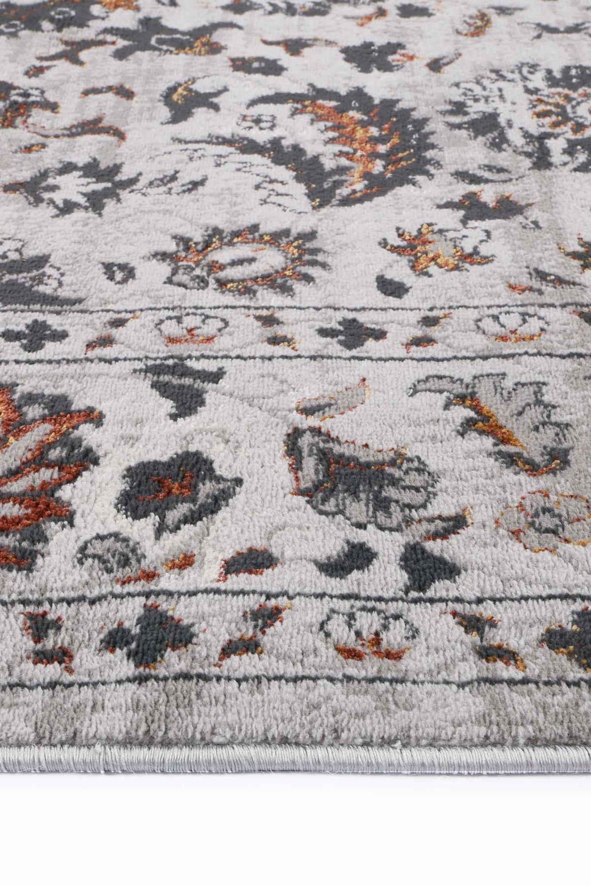 Lisbon Edward Ivory & Red Traditional Rug