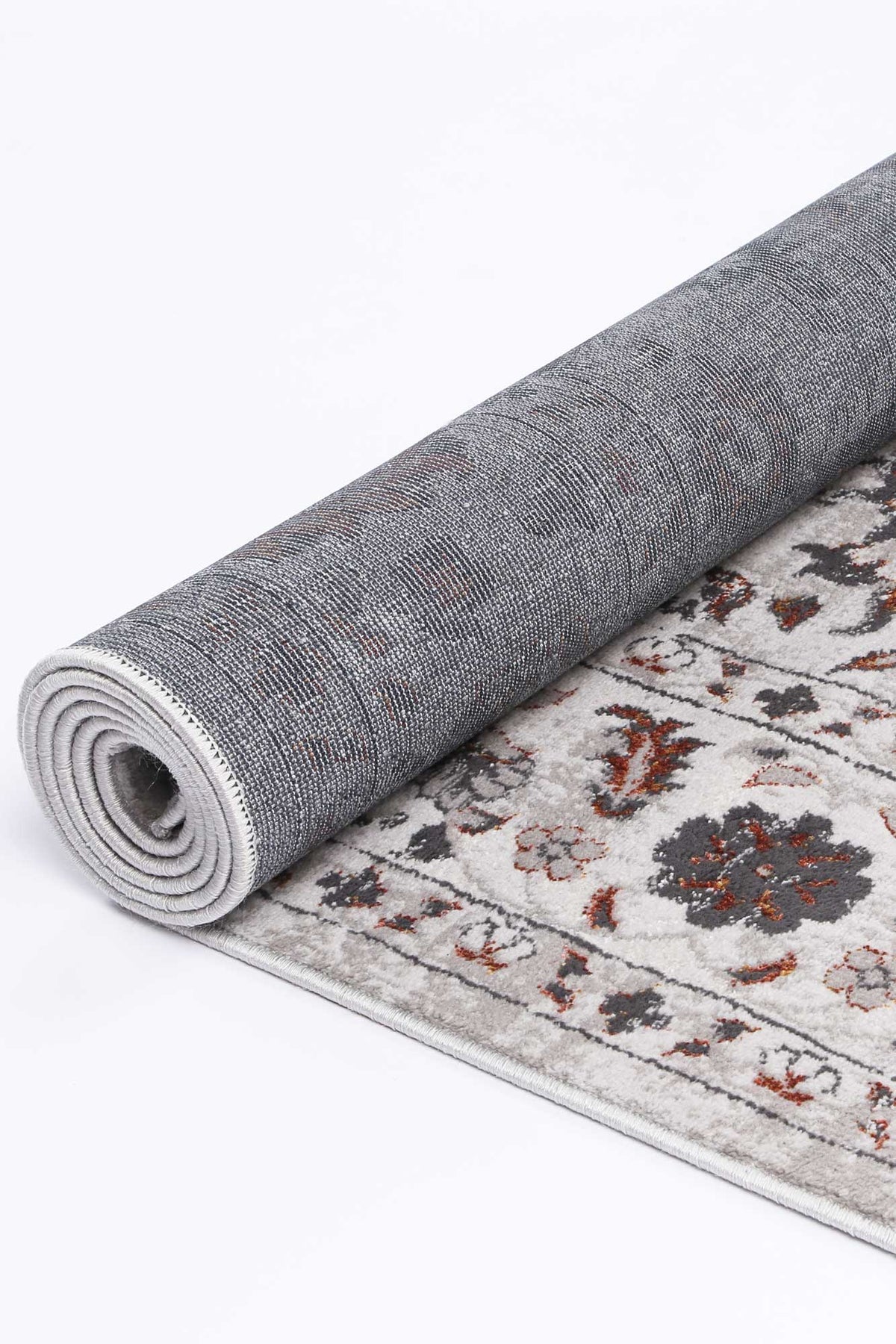 Lisbon Edward Ivory & Red Traditional Rug