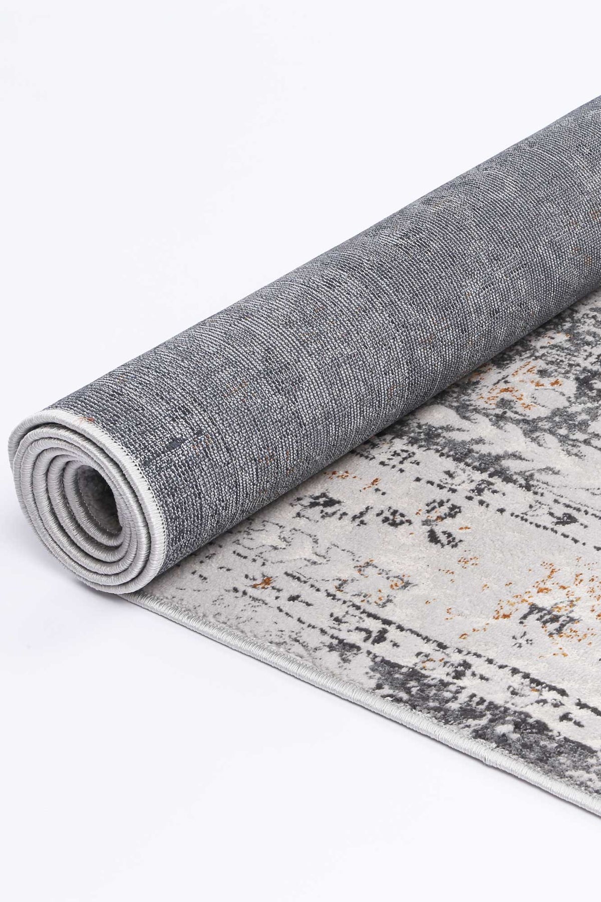 Lisbon Alexander Grey & Yellow Traditional Rug