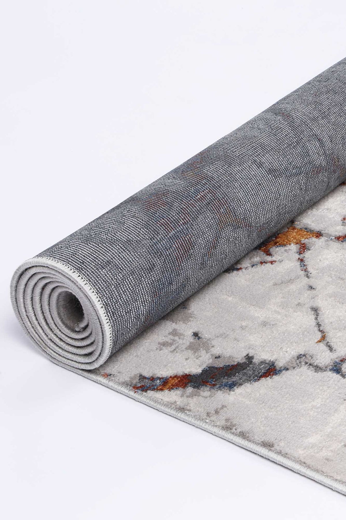 Lisbon Vincent Grey & Multi Abstract Rug