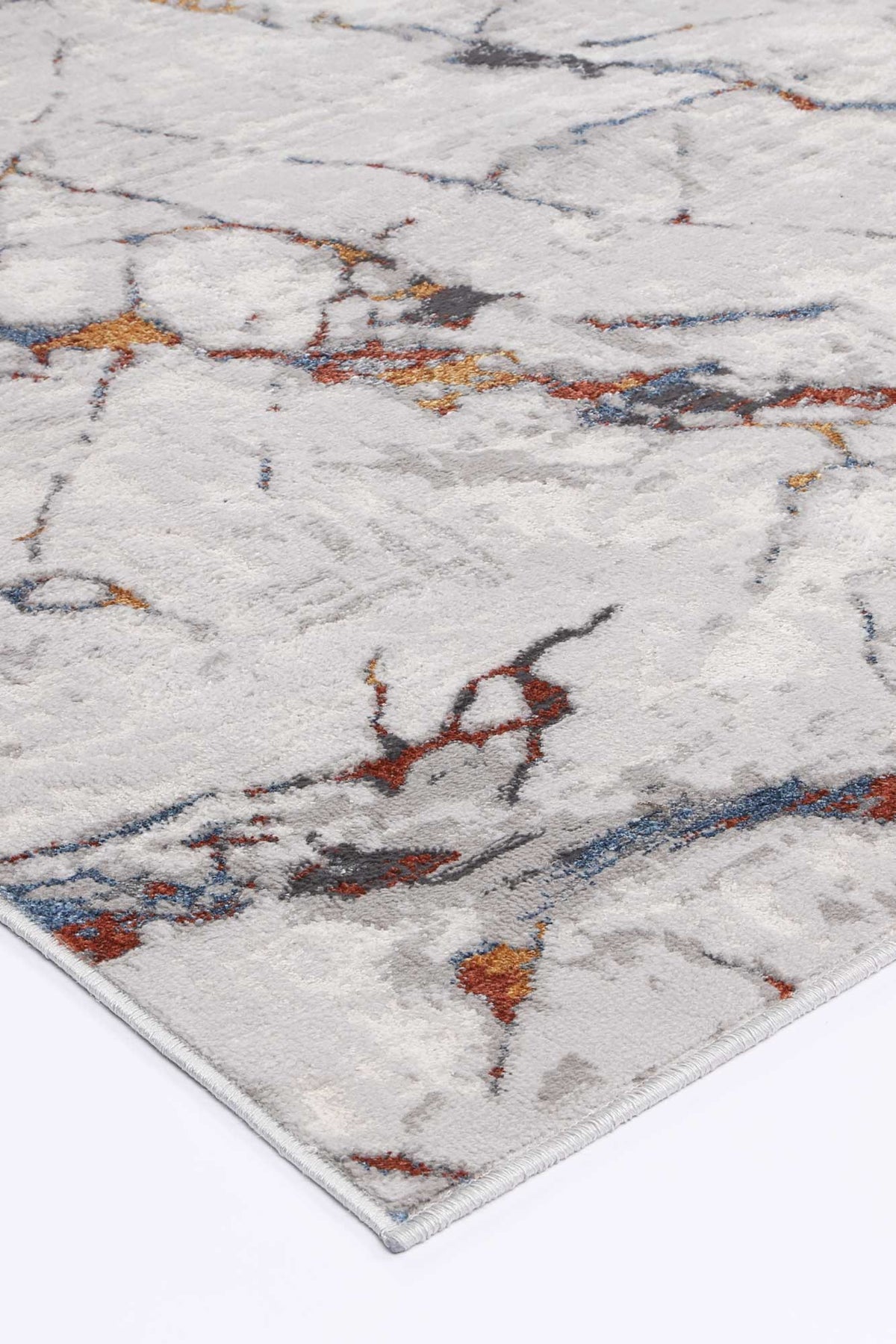 Lisbon Vincent Grey & Multi Abstract Rug